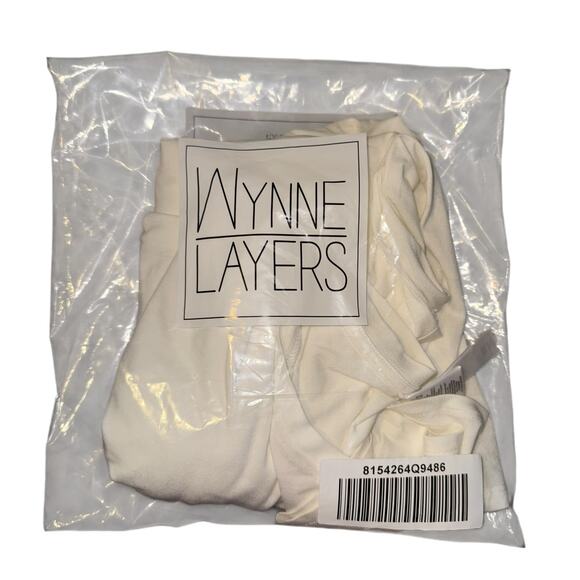 New Wynne Layers 3/4 Sleeve V Neck Top White Womens 3X Lightweight Flowy Relaxed - Picture 8 of 10